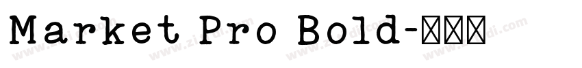 Market Pro Bold字体转换